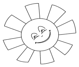 Опис: розмальовки  Сонце і промінчики. Категорія: Сонце. Теги:  промені, сонце, небо, .